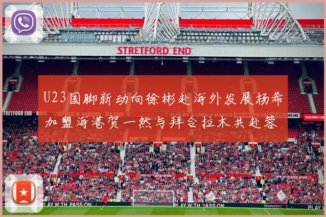 U23国脚新动向徐彬赴海外发展杨希加盟海港贺一然与拜合拉木共赴蓉城