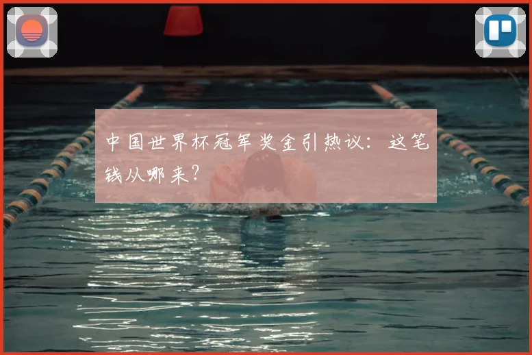 中国世界杯冠军奖金引热议：这笔钱从哪来？