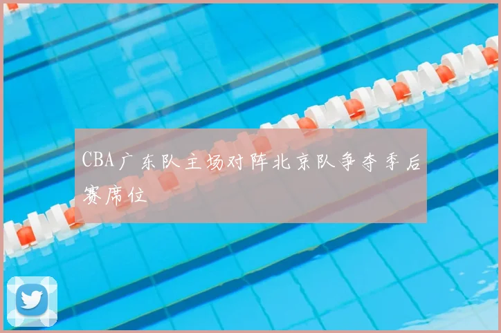 CBA广东队主场对阵北京队争夺季后赛席位